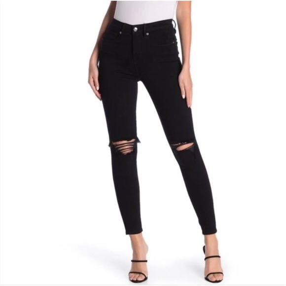 Good American Denim - Good American Good Legs Women’s Dark black denim jeans size 8! Read description!